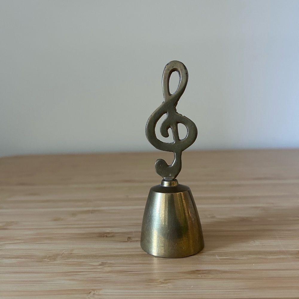 Brass Treble Clef Bell